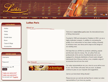 Tablet Screenshot of luthes-paris.com